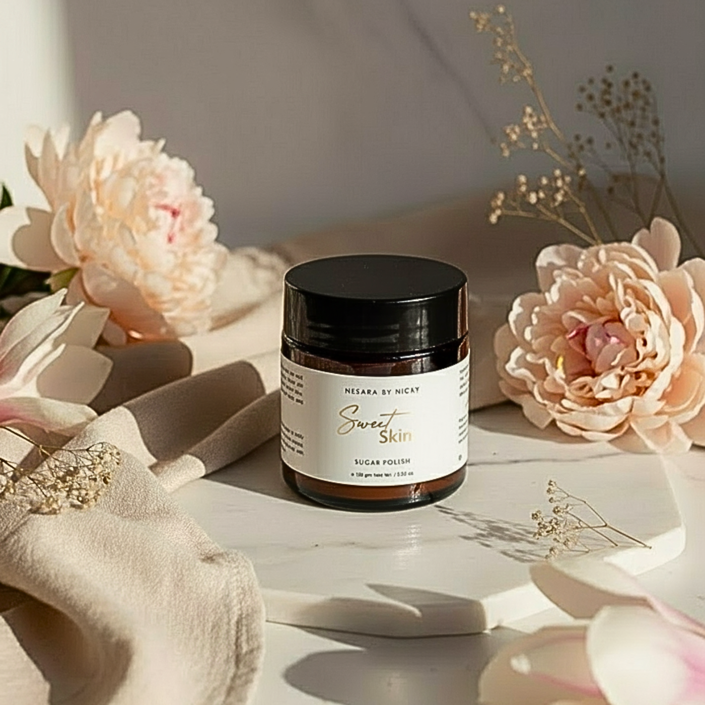 Organic Sugar Body Polish | Natural Exfoliator | Nesara by Nicky